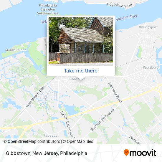 Mapa de Gibbstown, New Jersey