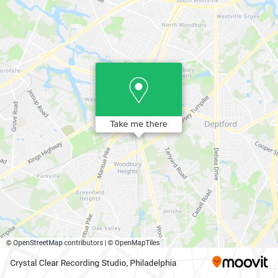 Mapa de Crystal Clear Recording Studio