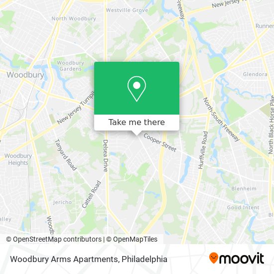 Mapa de Woodbury Arms Apartments