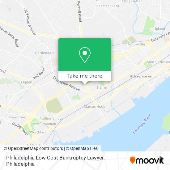 Philadelphia Low Cost Bankruptcy Lawyer map