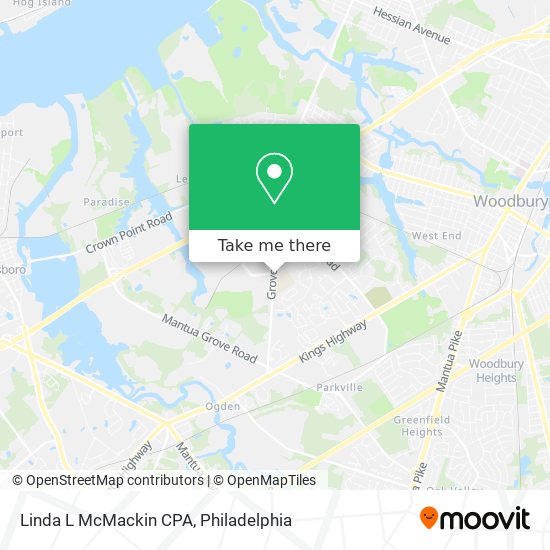 Linda L McMackin CPA map