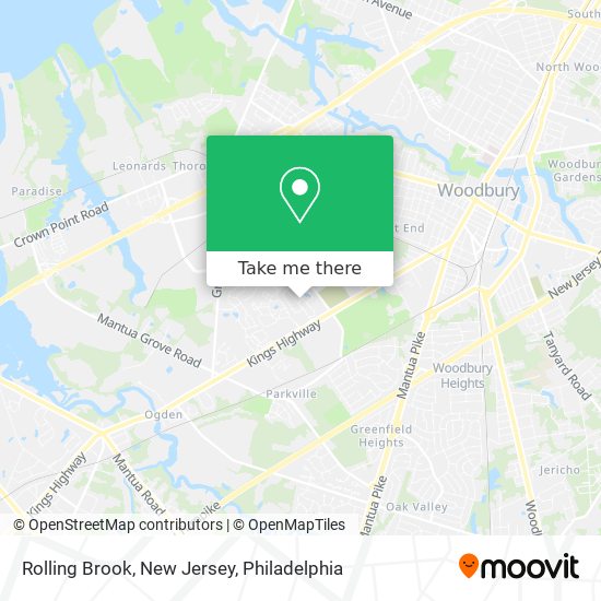 Mapa de Rolling Brook, New Jersey