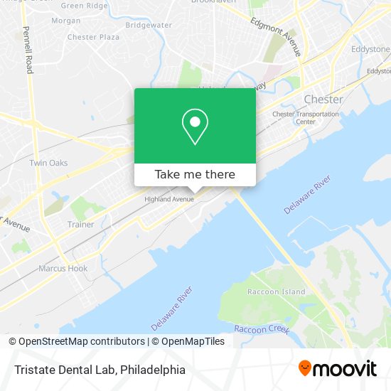 Mapa de Tristate Dental Lab