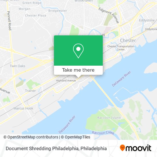 Document Shredding Philadelphia map