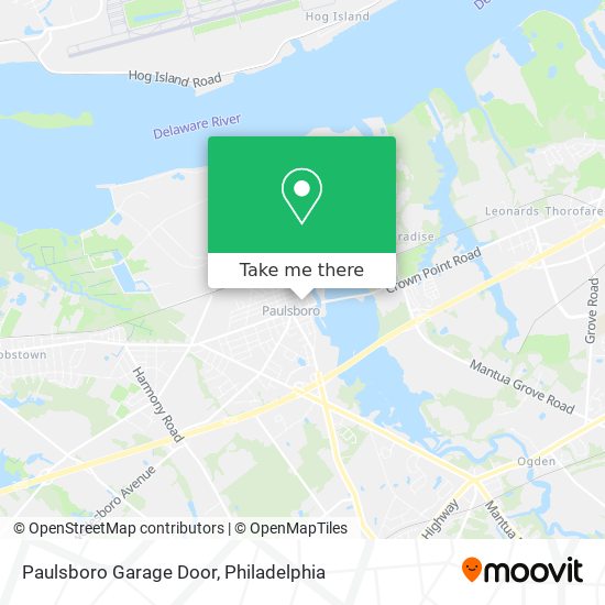 Paulsboro Garage Door map