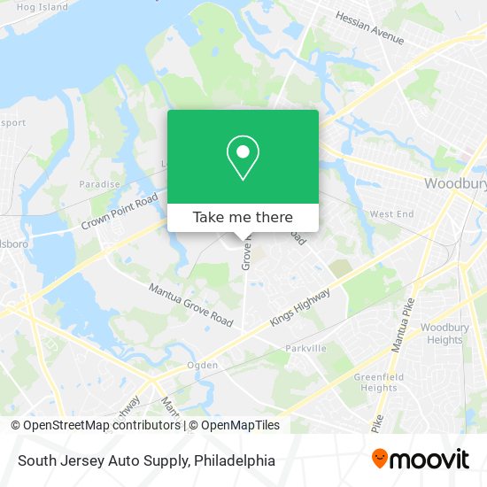 Mapa de South Jersey Auto Supply