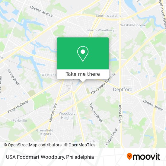 Mapa de USA Foodmart Woodbury