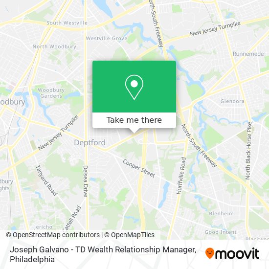 Joseph Galvano - TD Wealth Relationship Manager map