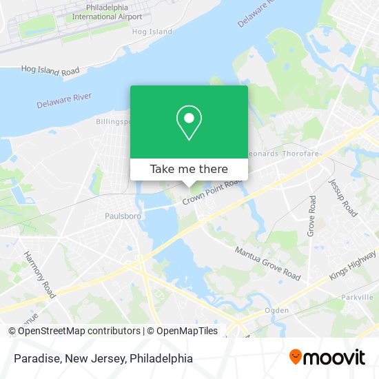 Paradise, New Jersey map