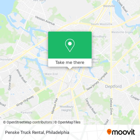 Penske Truck Rental map