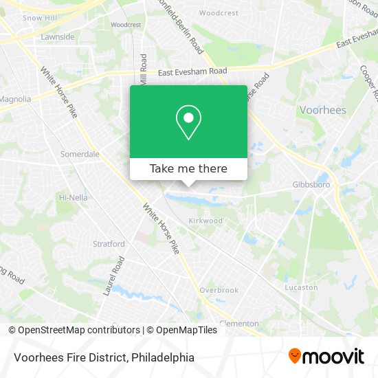 Voorhees Fire District map