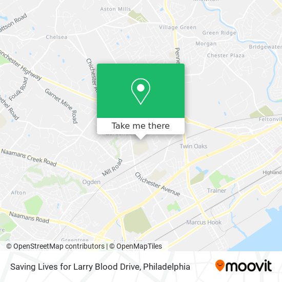 Saving Lives for Larry Blood Drive map