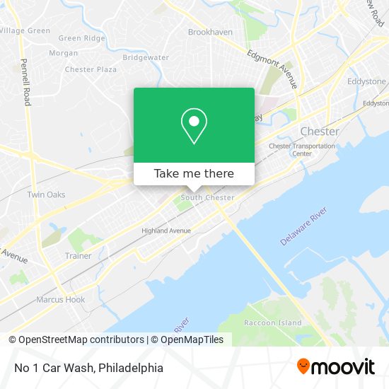 No 1 Car Wash map