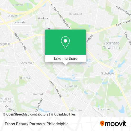 Ethos Beauty Partners map