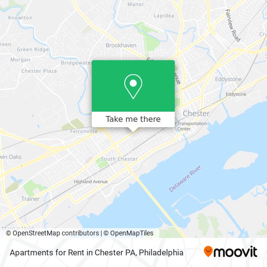 Mapa de Apartments for Rent in Chester PA