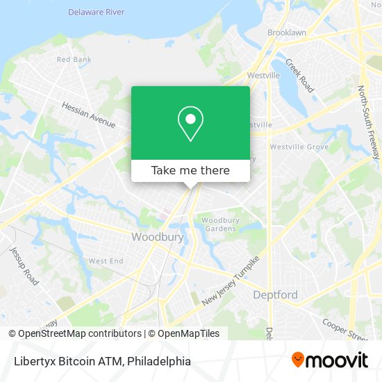 Mapa de Libertyx Bitcoin ATM