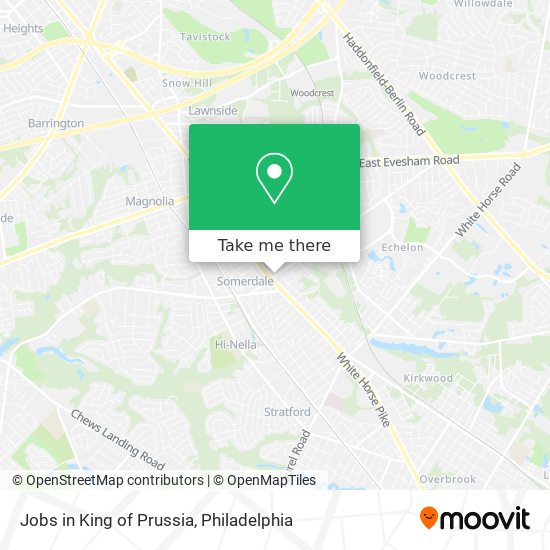 Mapa de Jobs in King of Prussia