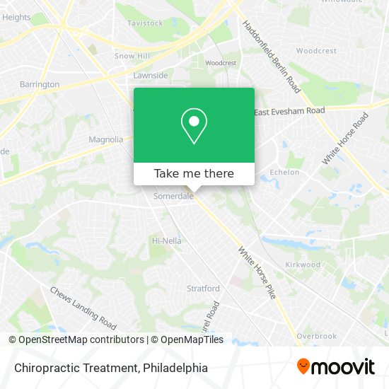 Chiropractic Treatment map