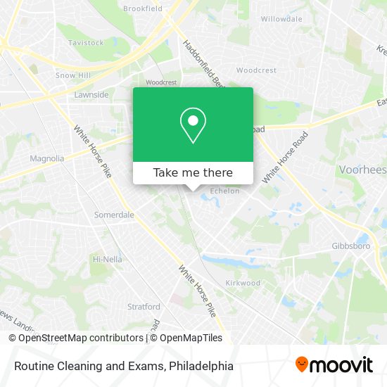 Mapa de Routine Cleaning and Exams