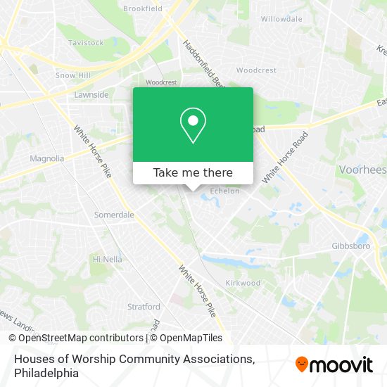 Houses of Worship Community Associations map