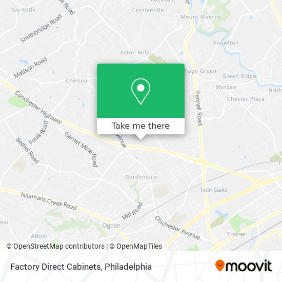 Factory Direct Cabinets map