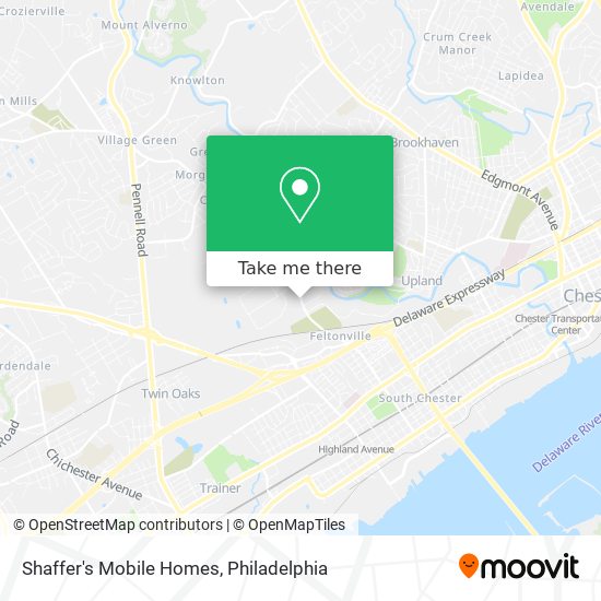 Shaffer's Mobile Homes map