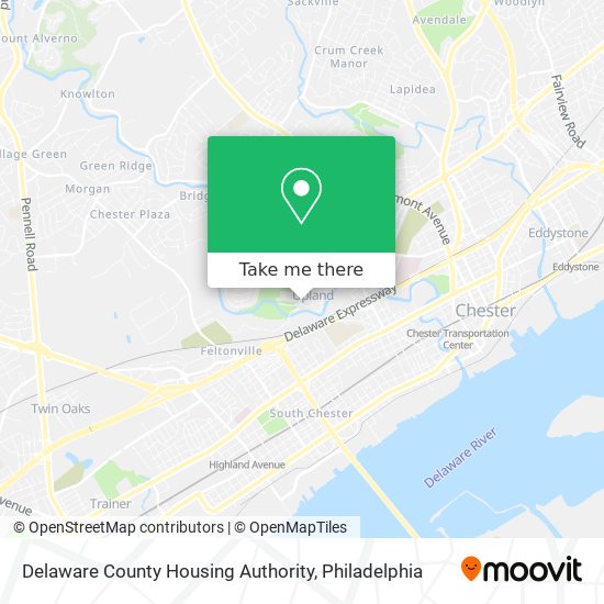 Mapa de Delaware County Housing Authority