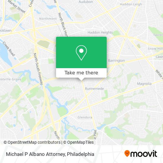 Michael P Albano Attorney map