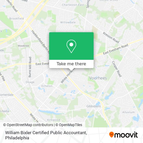 William Bixler Certified Public Accountant map
