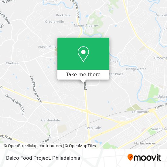 Delco Food Project map