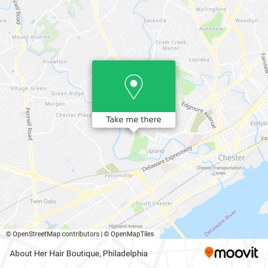 About Her Hair Boutique map