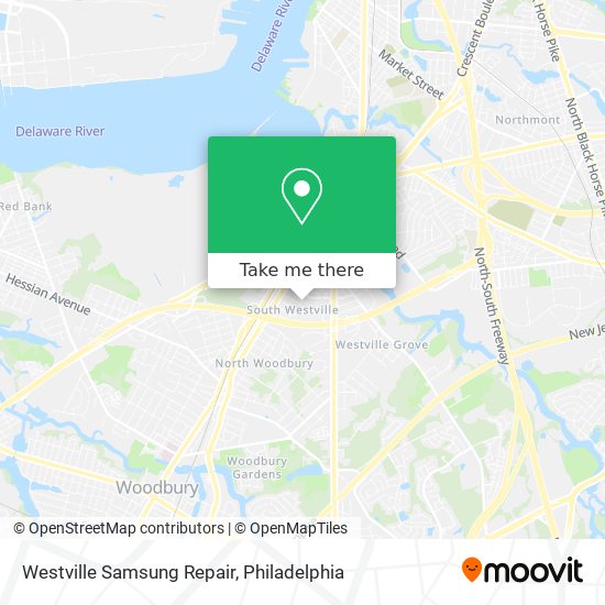 Mapa de Westville Samsung Repair
