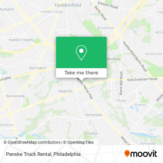 Mapa de Penske Truck Rental