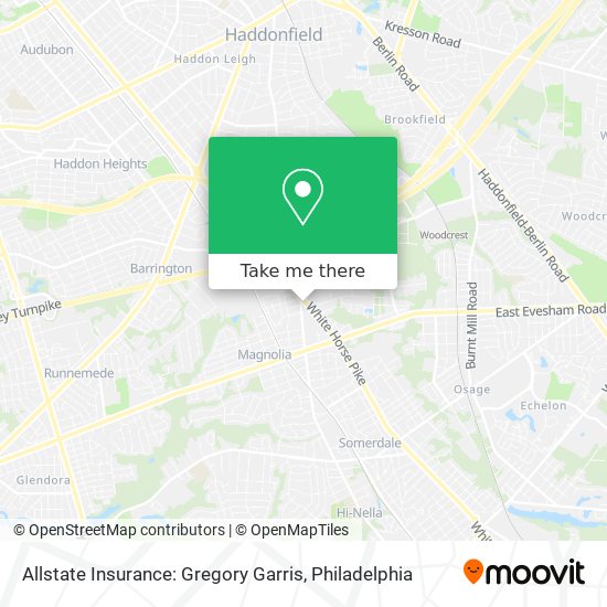 Mapa de Allstate Insurance: Gregory Garris