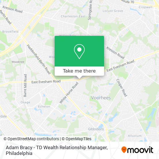 Mapa de Adam Bracy - TD Wealth Relationship Manager