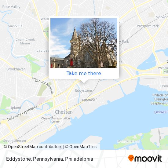 Eddystone, Pennsylvania map