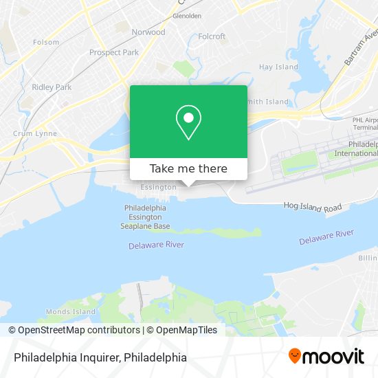 Philadelphia Inquirer map