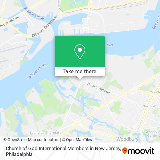 Mapa de Church of God International Members in New Jersey