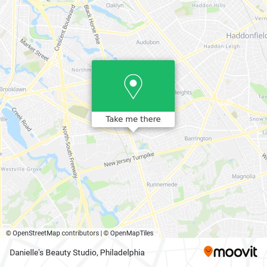 Mapa de Danielle's Beauty Studio