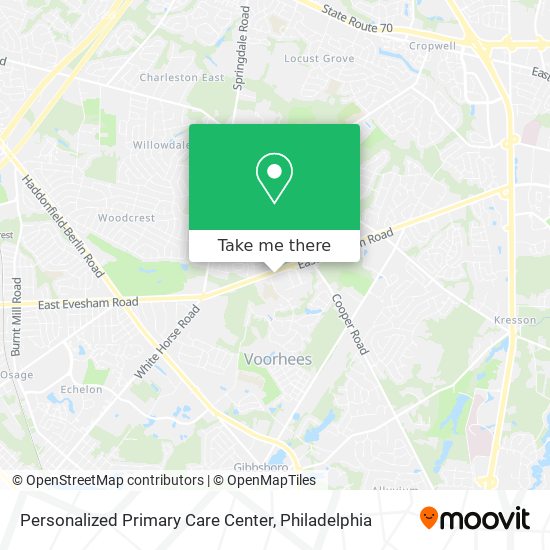 Personalized Primary Care Center map