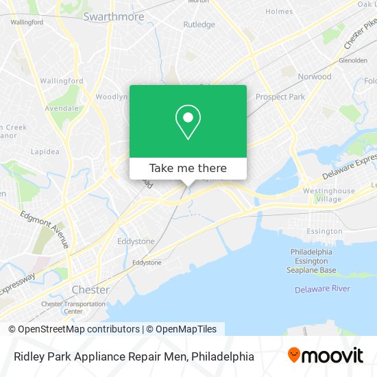 Ridley Park Appliance Repair Men map