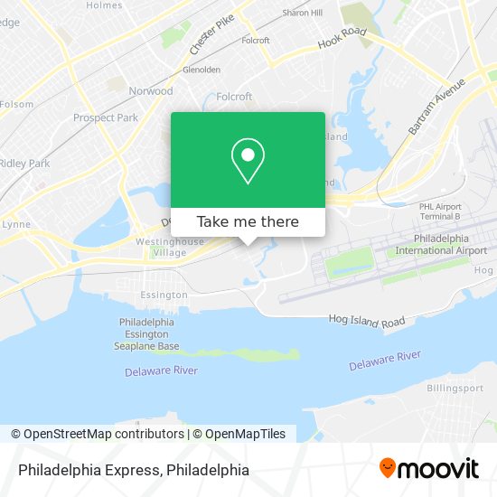 Philadelphia Express map