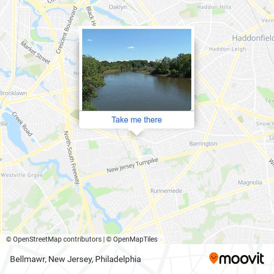 Bellmawr, New Jersey map