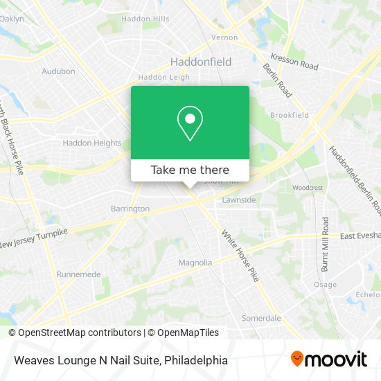 Weaves Lounge N Nail Suite map