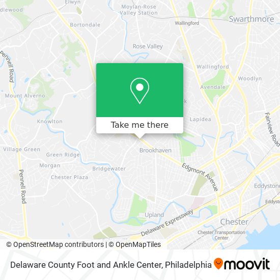 Delaware County Foot and Ankle Center map