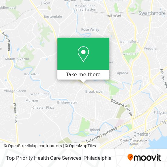 Top Priority Health Care Services map