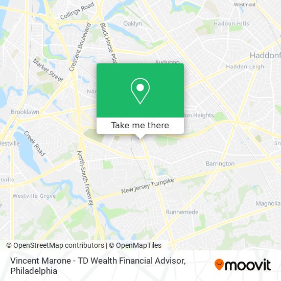 Mapa de Vincent Marone - TD Wealth Financial Advisor