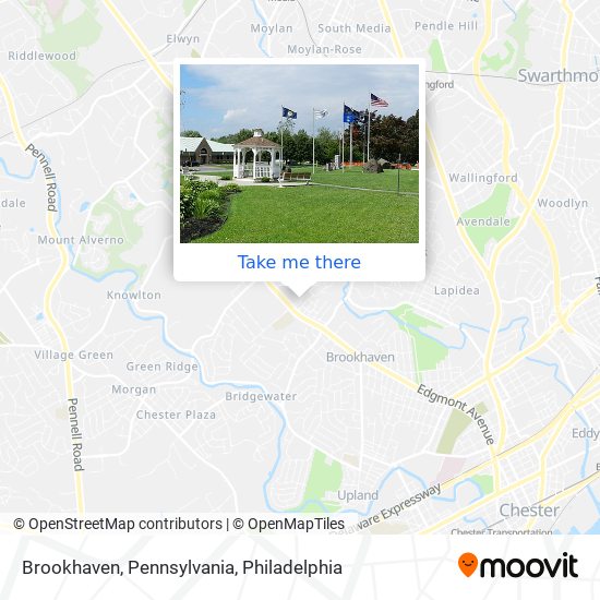 Brookhaven, Pennsylvania map