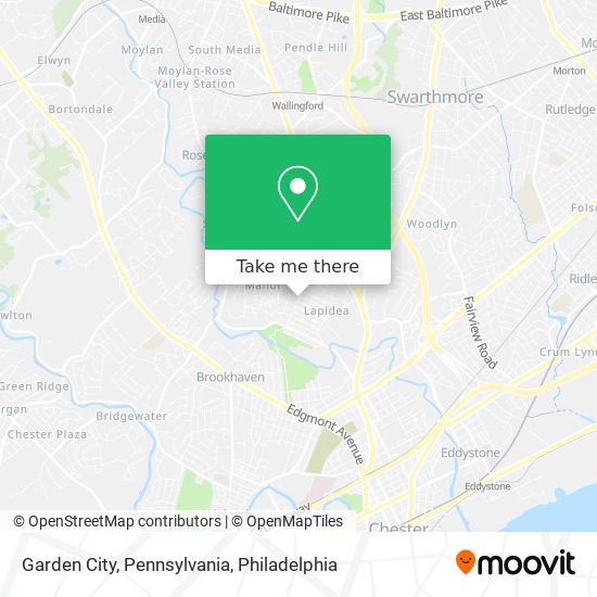 Garden City, Pennsylvania map