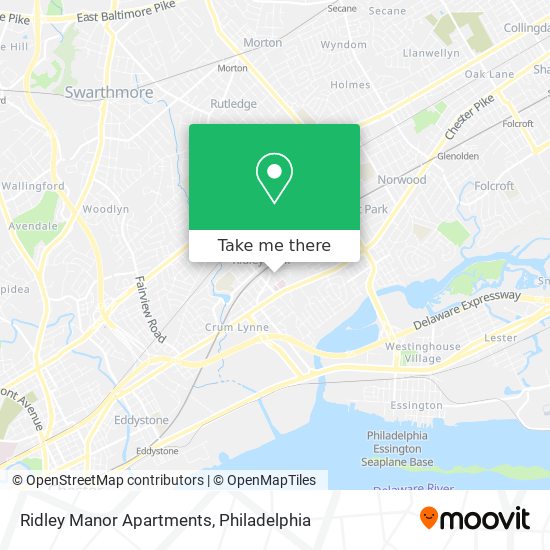 Ridley Manor Apartments map